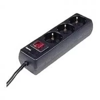 Hama 00030392 pārsprieguma aizsargs Melns 3 AC kontaktligzdas 230 V 1.4 m