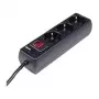 Hama 00030392 pārsprieguma aizsargs Melns 3 AC kontaktligzdas 230 V 1.4 m