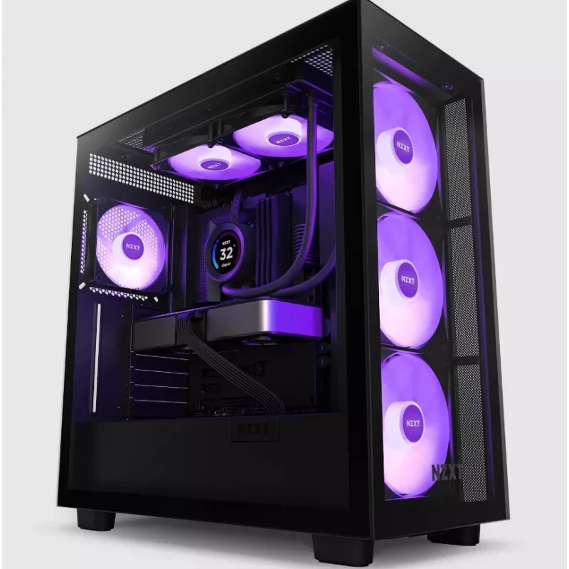 Šķidruma dzesēšanas sistēma NZXT Kraken Elite 240 RGB 12 cm Melna