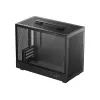 DeepCool CH160 PLUS R-CH160-BKNGM0-G kompakts (SFF) datora korpuss, Mini-ITX/Micro-ATX, rūdīts stikls, melns