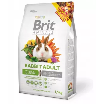 BRIT Animals Rabbit Adult Complete - truša barība - 1,5 kg