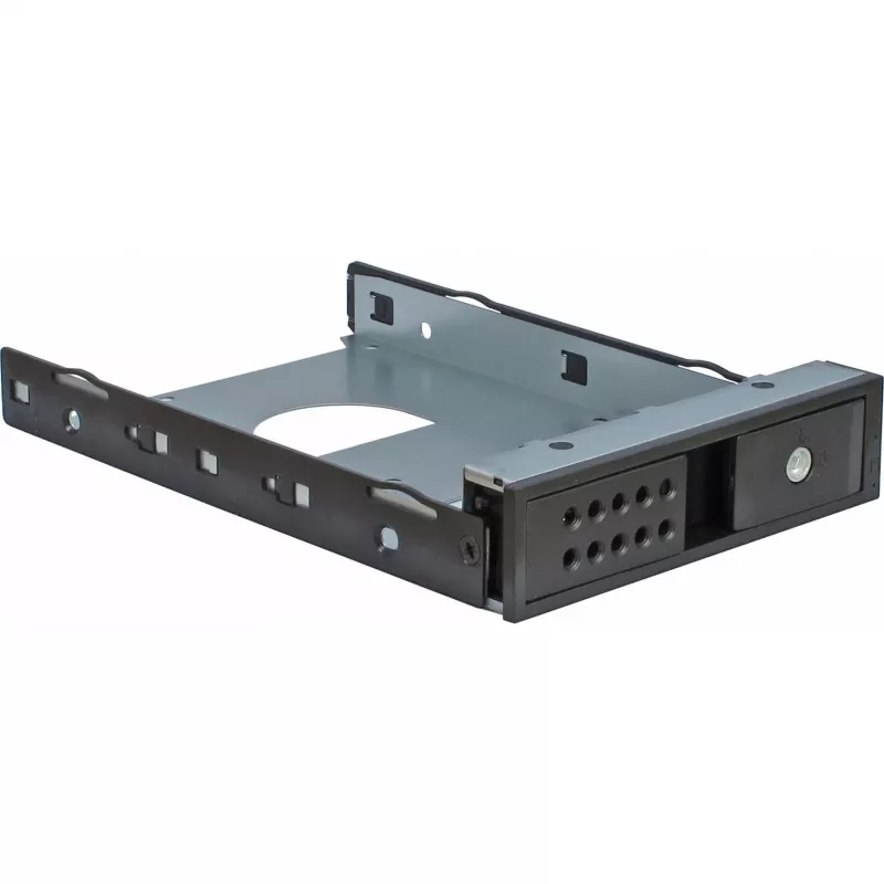 Rackmount korpuss INTER-TECH IPC 4U-4508 Melns — 4U servera/datora šasija, stiprināšana statīvā