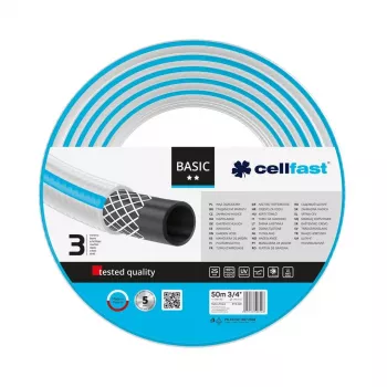 Dārza šļūtene Cellfast Basic 50 m, 1/2 collas, modelis 10-422