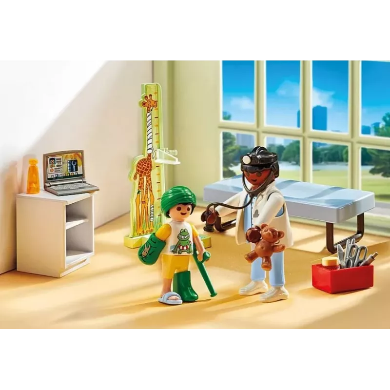 Figūru komplekts Action Heroes 71619 Pediatrs ar lācīti