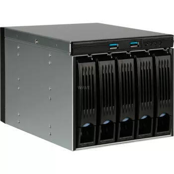 Chenbro SK33502 Melns - 5 x 3,5 inch karstās maiņas HDD nodalījums 3 x 5,25 inch slotiem