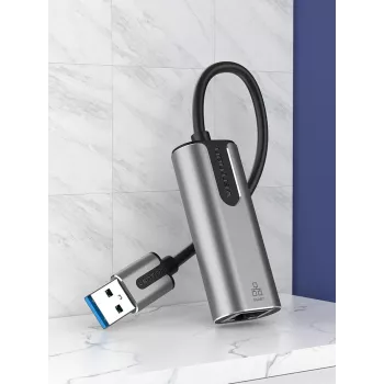 Vention USB 3.0-A uz Gigabit Ethernet adapteris pelēks 0.15m alumīnija sakausējums