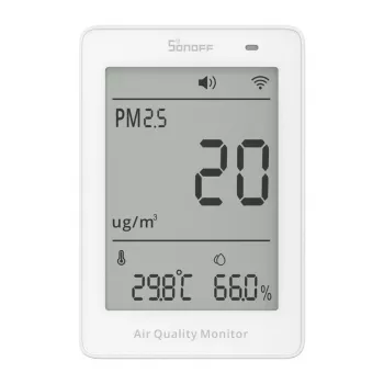 Gaisa kvalitātes mērītājs WiFi LCD Sonoff AirGuard PM2.5 SAWF-07P