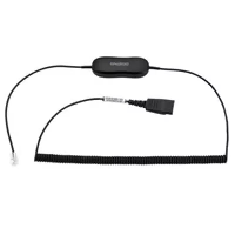 Jabra GN1218 AC 2m Spoles kabelis, melns
