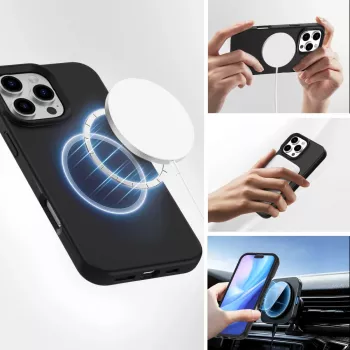 4smarts silikona vāciņš iPhone 16 Pro 6,3 collu melns
