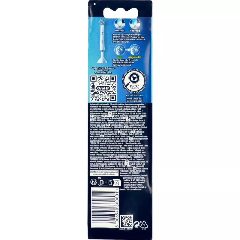 Oral-B Pro Sensitive Clean nomaināmās birstes galviņas, 10 gab.