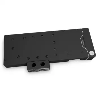 Ūdens bloka aktīvā aizmugures plate EK Water Blocks Acetal Nickel Black 41mm