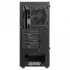 PC korpuss SAVIO Noctis Flow — Cube Mini-ITX/Micro-ATX/ATX, 3x120mm priekšā, 1x120mm aizmugurē, 2x3.5 collu + 3x2.5 collu sloti, rūdīts stikls
