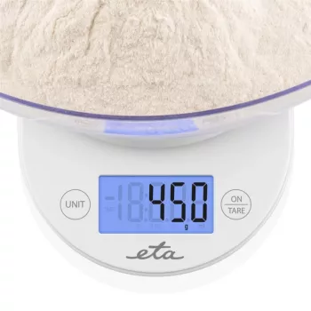 ETA virtuves svari ar bļodu ETA577090000 Mari, 1 g iedaļa, LCD, balts
