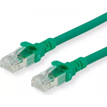 ROLINE - Savienojuma kabelis - RJ-45 (vīriešu) uz RJ-45 (vīriešu) - 1 m - SFTP, PiMF - CAT 6 - bez halogēna, liets, dzīslu - zaļš (21.15.2631)