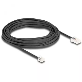 DeLOCK telefona kabelis RJ45 kontaktdakša uz RJ11 kontaktdakšu melns 10 m