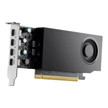 Grafikas karte PNY NVIDIA RTX A400, 4 GB GDDR6, 64 bitu, PCIe 4.0 x8, 4x DisplayPort 1.4a, aktīvā dzesēšana