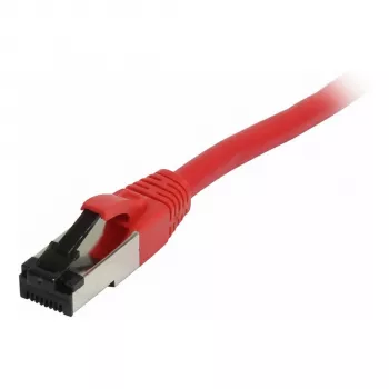 Synergy21 Patch vads RJ45, CAT8.1 2000MHz, 0,25m, Sarkans, S-STP(S/FTP), TPE/LSZH(SuperFlex), AWG26