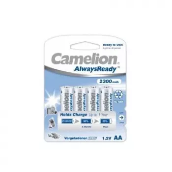 Camelion AA/HR6 2300 mAh AlwaysReady uzlādējamās baterijas Ni-MH, 4 gab.