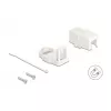 Delock 85841 Keystone tukšs korpuss, 1 ports, magnētiskais pamats, balts