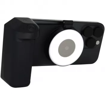 Selfie gaisma RealPower Selfie MagFree LED Melna Balta ABS PU