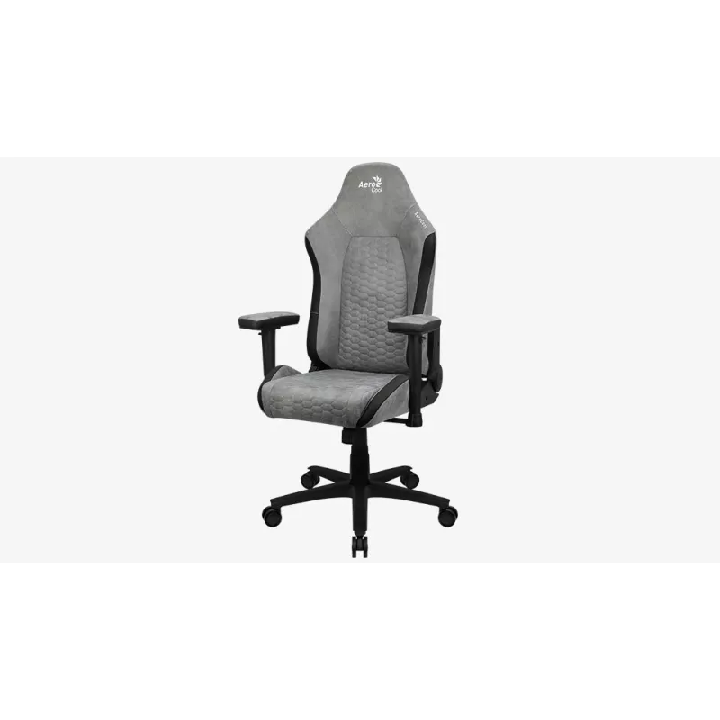 Aerocool Crown AeroSuede Universāls spēļu krēsls Ar polsterētu sēdekli Akmens pelēks