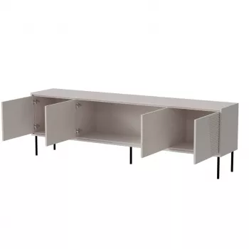 RTV skapis ABI 4D 200x38x62 kašmira matēts