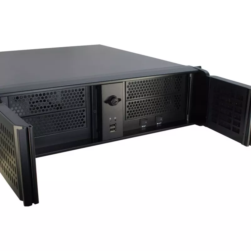 Inter-Tech 3U-3098-S Rack Melns
