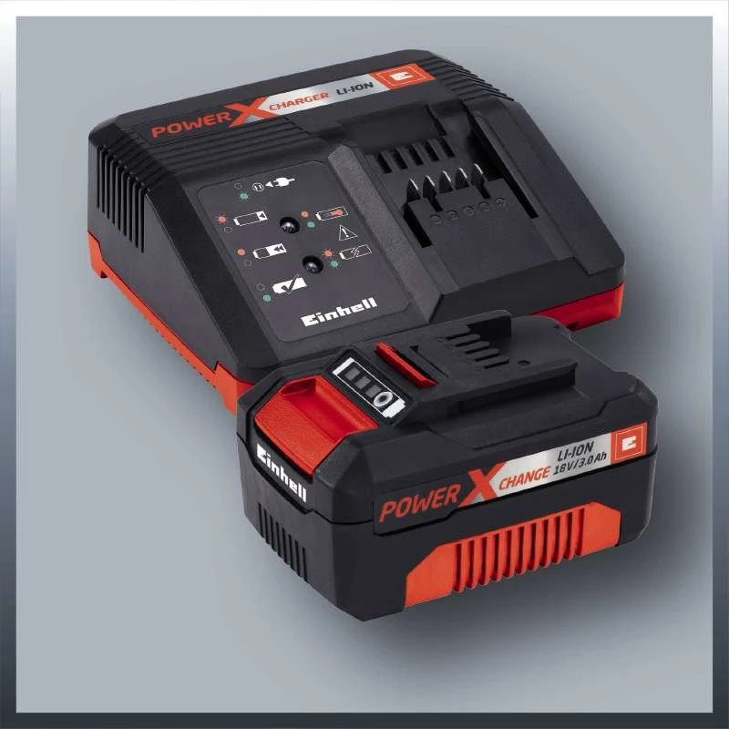 Einhell GE-LC 18 Li Komplekts 2400 RPM Melns, Sarkans