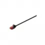 Wentronic Goobay CAT 6 Slim-Patch kabelis, U/UTP, Melns, 0.15 m - Vara materiāls (71547)