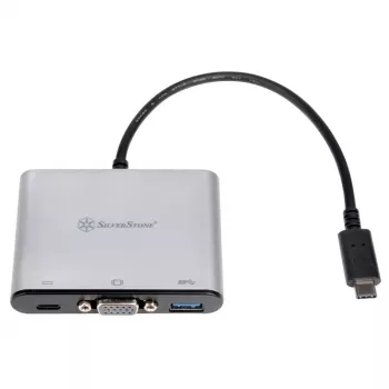 Ārējais video adapteris SILVERSTONE CH7517 USB-C uz VGA