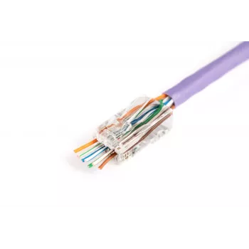 RJ45 vadu savienotājs Digitus X-ML-6U-EZ caurspīdīgs vīriešu 100 gab.