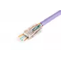 RJ45 vadu savienotājs Digitus X-ML-6U-EZ caurspīdīgs vīriešu 100 gab.