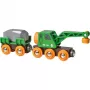 BRIO Clever Crane Wagon Lift and Load Black Green