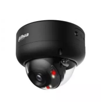 Dahua WizSense kupola IP drošības kamera IPC-HDBW3849E-AS-IL — 8MP, griestu montāža, vadu, melna