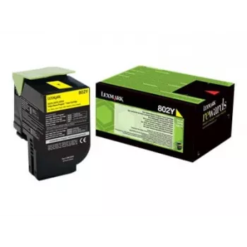 Tonera kasetne Lexmark 80C20Y0 3000 lpp Dzeltens