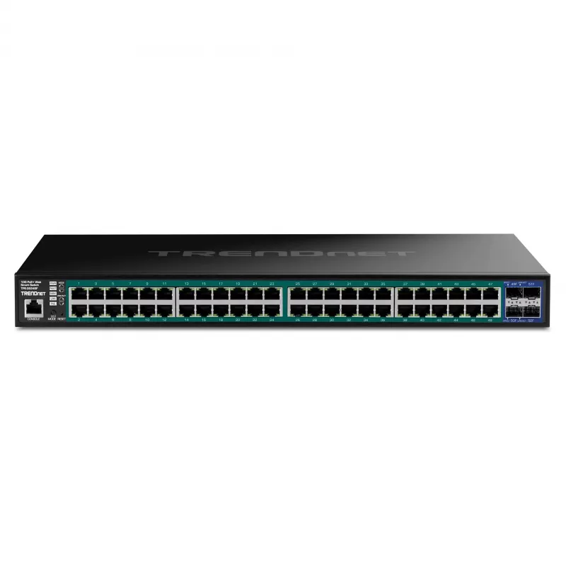TRENDnet 52-Portu Gigabit Web Smart 740W PoE+ Slēdzis ar 10G