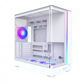 Korpusa Montech KING 45 PRO (W) balts — Micro ATX / Mini-ITX vidējais tornis