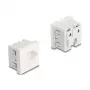 Zemējuma kontaktligzda DELOCK Easy 45 T13 Šveice 45×45 mm, 250 V / 10 A, balta