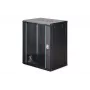 Sienas stiprinājuma tīkla skapis 19 inch Dynamic-N 16U 600x450 melns DN-37113