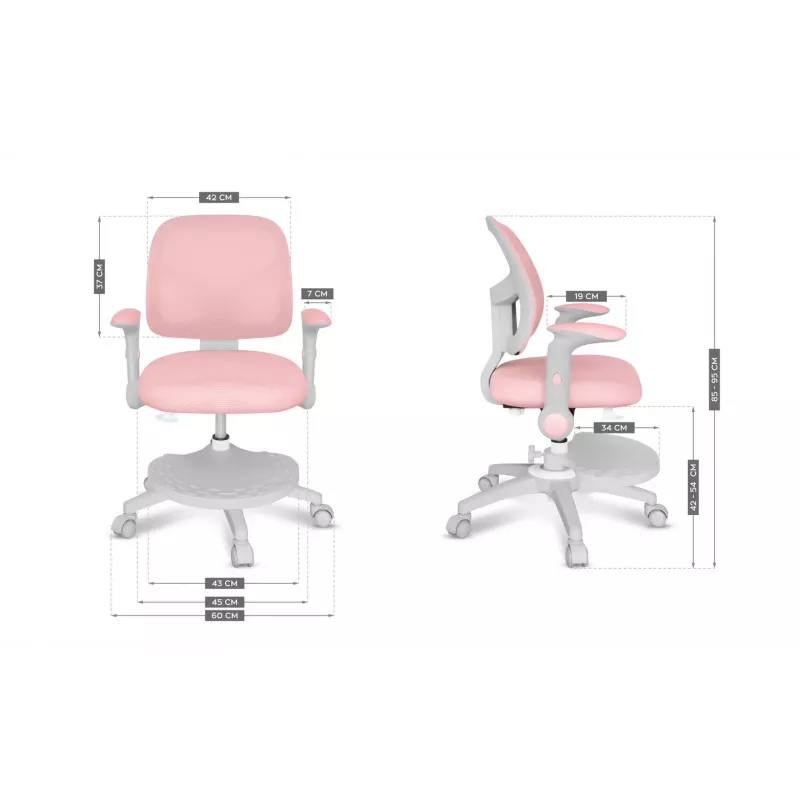 Krēsls Junior 5.0 Pink