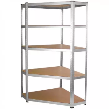Dārza instrumentu plaukts Top e shop Rack GC9030 — cinkots tērauds un MDF, 900x300x1800 mm, brīvi stāvošs/pie sienas, 875 kg slodze