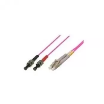 LWL Patch Cable, 50/125 µm, OM4-šķiedra, 2x ST Spraudnis/LC Duplex Spraudnis, tirkīza, 10,0 m (39885410)
