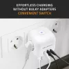Pagarinātājs QOLTEC 52548 ar 3×AC kontaktligzdām un USB portu
