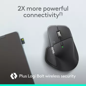 Logitech MX Master 4 for Business - Bezvadu pele ar Bluetooth, 8000 DPI, Grafīts