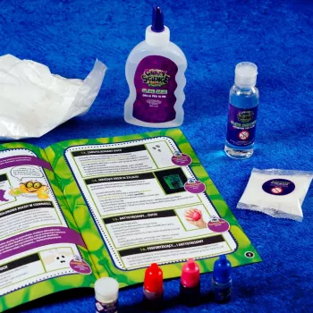 Zinātnes komplekts Liscianigiochi Crazy Science Slime in the dark 304-PL89239 — spīdošs gļotu eksperimentu komplekts