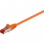 Wentronic Goobay CAT 6 Patch Kabelis, S/FTP (PiMF), Oranžs, 5 m - LSZH Halogēns Nesaturošs, Vars (93475)