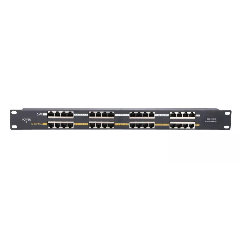 Extralink PoE Injector 16 Portu 16x 100Mb/s RJ45, Rackmount