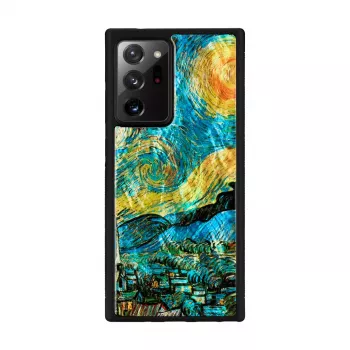Aizsargmaciņš iKins Samsung Galaxy Note 20 Ultra — melns zvaigžņotās nakts dizains