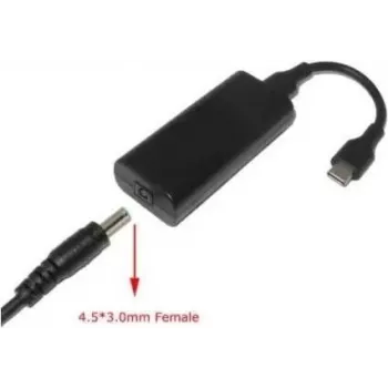 CoreParts MBXUSBC-CO0006 dzimuma pārveidotājs 4.5*3.0 USB C Melns