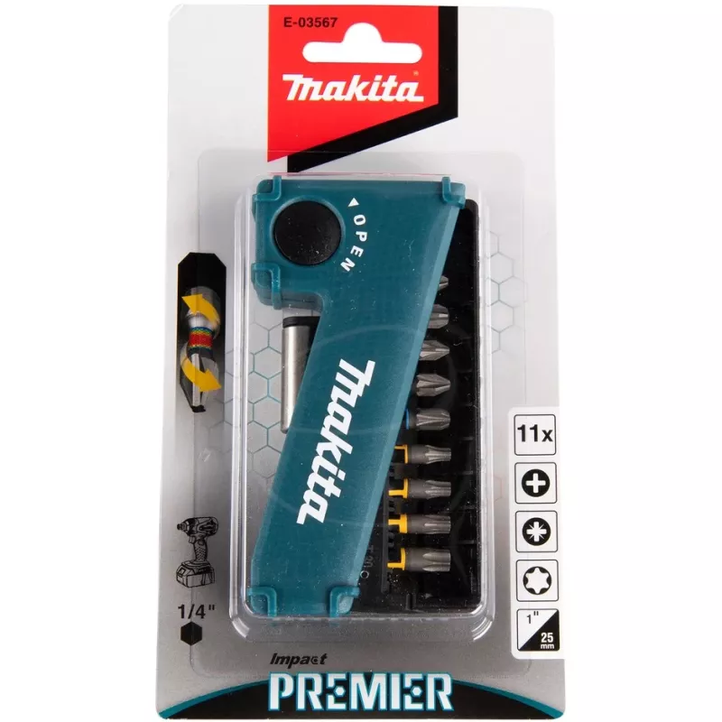 Makita E-03567 skrūvgrieža uzgriežņu atslēgas uzgalis 11 gab.